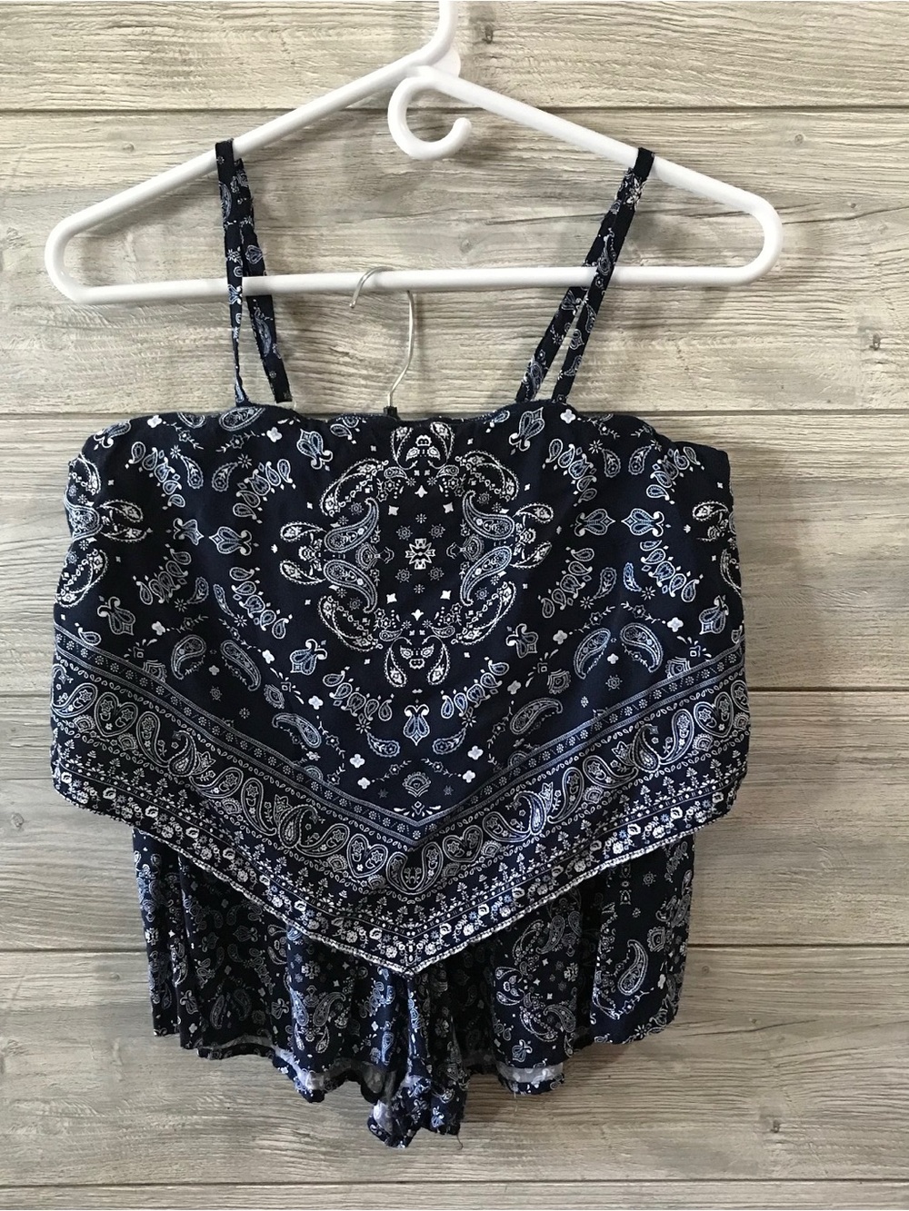 Women's No Boundaries 2 Piece paisley print short set